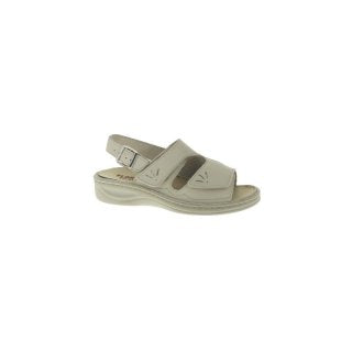 Varomed Damen Sandalette 04325 – weiches Leder & extra weiter Einstieg