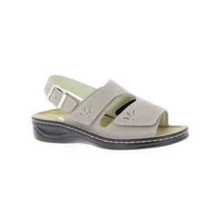 Varomed Damen Sandalette 04325 – weiches Leder & extra weiter Einstieg