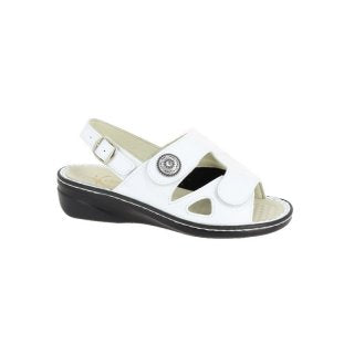 Varomed Isabell 06325 – Sandalette mit Stretch & extra weitem Einstieg