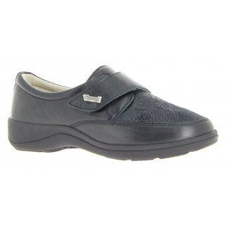 Varomed Tallin 79151 – Damen Klettschuh mit Stretch & Leder