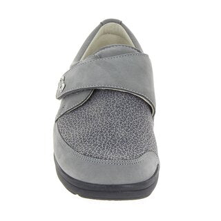 Varomed Tallin 79151 – Damen Klettschuh mit Stretch & Leder